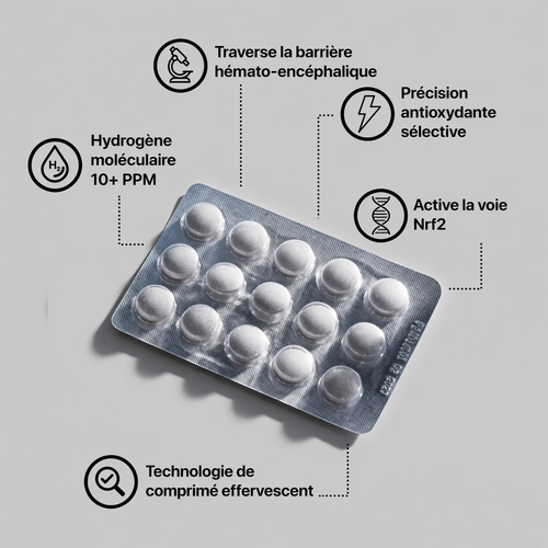 Épuisé toute la journée, vieillissant plus vite que vous ne devriez ? PrimeCell H2 protège vos cellules de l’intérieur vers l’extérieur.