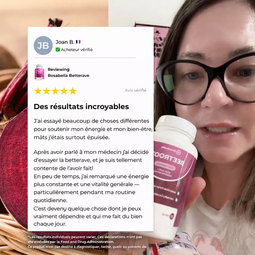 Gélules de betterave Rosabella pour soutenir la circulation et la vitalité*