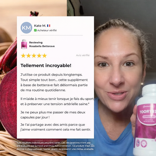 Gélules de betterave Rosabella pour soutenir la circulation et la vitalité*